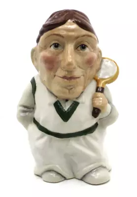 Buy Staffordshire Character Jug  Male Tennis Player  By Manor (Bairstow Manor) • 17.95£