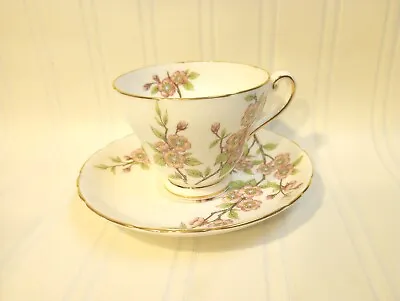 Buy Vintage Tuscan Fine English Bone China Tea Cup And Saucer Pink Cherry Blossom  • 16.69£