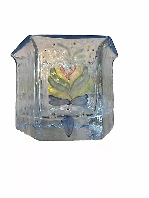 Buy Sea Of Sweden Glasbruk Glass Dish Vase Hand Painted 4” Kosta Boda • 5.58£