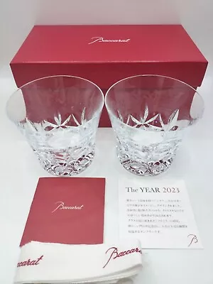 Buy Baccarat 2023 Year Tumbler 2 Pairs Eclat Crystal Rock Glass With Box Pair New • 119.73£