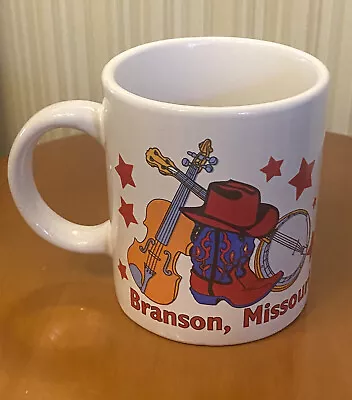 Buy Branson, Mississippi  Banjo Violin Cowboy Hat & Boots  12 Oz Mug • 12.37£