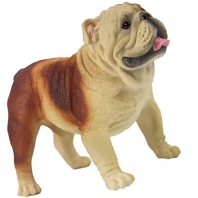Buy  Dog Ornaments Standing Puppy Model British Figurines Bulldog Decor Cartoon • 10.55£