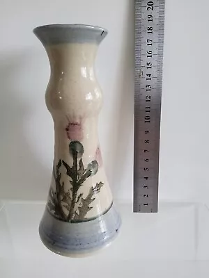Buy Newtonmore Pottery Scottish Pottery Vase Scotland Thistle Design  • 9.99£