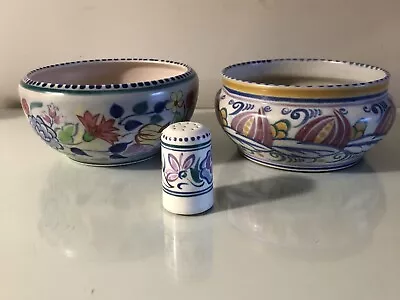 Buy POOLE Bowls X 2 And 1 Pepper Pot • 8.50£