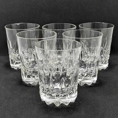 Buy Antique Hand Cut Crystal Glass Tumblers, Thumbprint Pattern • 72£