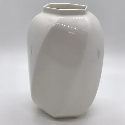 Buy Mikasa Bone China White Classique Y1500 Vase 4.25 Inch Hexagon • 13.49£