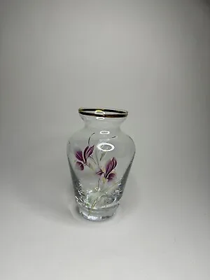 Buy Bohemia Crystalex Small Vase Floral Cristalline Made In Czech Republic Crystal   • 12£