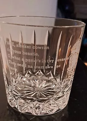 Buy Edinburgh Crystal Whisky Glass. Etched With Rabbie Burns Poem • 12£