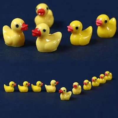 Buy 100/200PCS Mini Rubber Ducks Miniature Resin Ducks Duckies Yellow Tiny S FAST • 11.83£