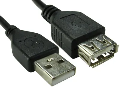Buy USB Extension Cable Lead A Male To A Female USB 2.0 12cm 0.25m 0.5m 1m 2m 3m 5m • 2.79£