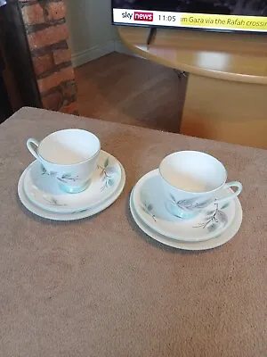 Buy Royal Standard Fine Bone China Trios Tea Cups + Saucers + Side Plates X 2 • 10£
