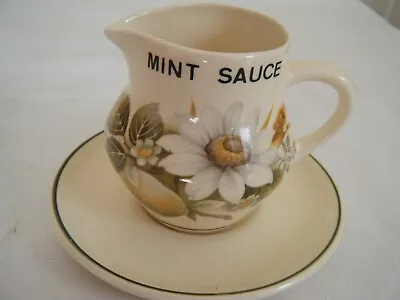 Buy Vintage Brixham Pottery Mint Sauce Jug & Drip Plate Made In Devon • 4.99£