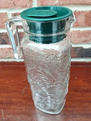 Buy Vintage Glass Jug With Green Plastic Top. Pre - Owned. • 14£