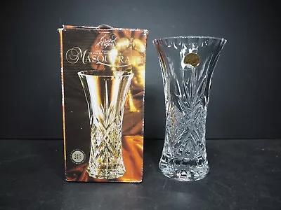 Buy Vintage Cristal D'Arques Masquerade Lead Crystal Glass Vase 18cm Boxed • 9.99£