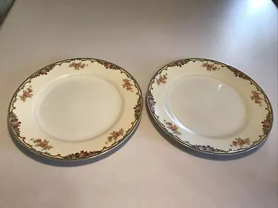 Buy 2 Dinner Plates Antique Noritake China Oxford Pattern 1920s 85963 EUC • 17.26£