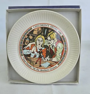 Buy Tom Thumb Wedgewood Plate Children’s Stories 1981 Brothes Grimm Certicate Boxed • 5.99£