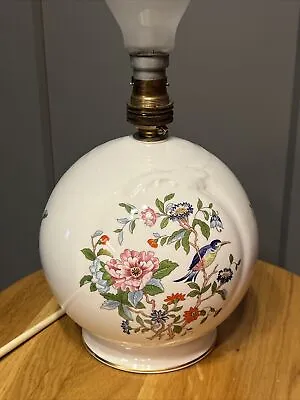 Buy 1x VTG Aynsley English Bone China “Pembroke” Ornate Floral Ball Table Side Lamp • 26.75£