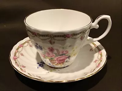 Buy Elegant Crown Dorset Fine Bone China Staffordshire England Cup And Saucer • 11.57£
