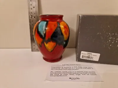 Buy Poole Pottery Peacock Miniature Roman Vase. Limited Edition 320 Of 5000 • 29.99£