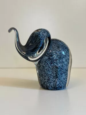 Buy Vintage Blue Art Glass Elephant Figurine Paperweight: Kings Lynn / Wedgwood  • 25£