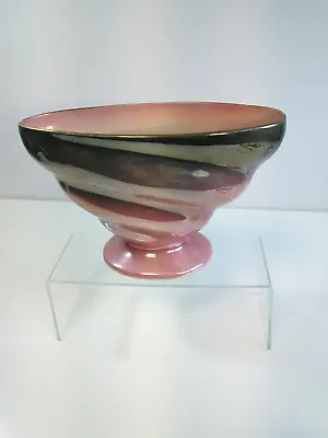 Buy Vintage Maling Lustre Ware Mantel Vase Grey Fading To Pink Made In 1930s • 28£