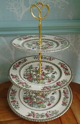 Buy Johnson Brothers Indian Tree 3 Tier XL Cake Stand • 12£