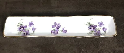 Buy HAMMERSLEY  Victorian Violets  England Bone China OLIVE TRAY Mints Trinket • 11.38£