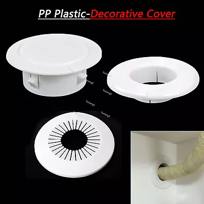 Buy Decorative Wall Hole Cover PP Protective Vents Decor Cap Wire Tidy Pipe Collar • 25.38£
