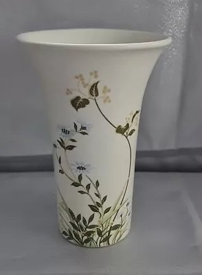 Buy Poole Vase Made In England White With Floral Patterns Good Condition • 9.99£
