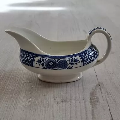 Buy Vintage Booths Blue & White Silicone China Gravy  Boat • 15£