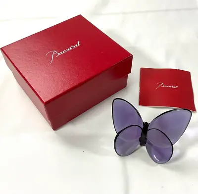 Buy Baccarat Lucky Butterfly Purple Figure Japan Limited • 152£