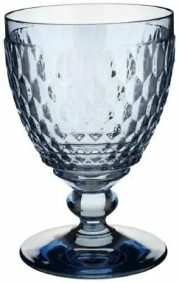 Buy Villeroy & Boch - Water Goblet 400ml Blue Glass Single/ Set Of 2 Or 4 Glassware • 18.99£