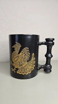 Buy Vintage Black And Gold Portmeirion Phoenix Coffee / Tea Cup Mug Tankard • 14.95£