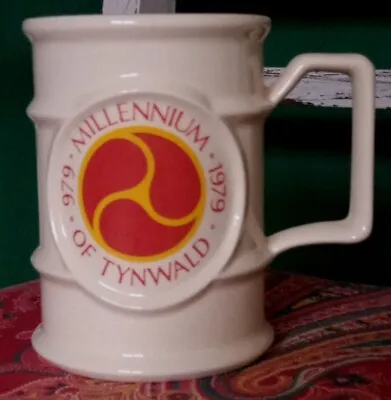 Buy Isle Of Man, Tynwald Millennium Commemorative Mug, 1979 Holkham Pottery, Norfolk • 10£