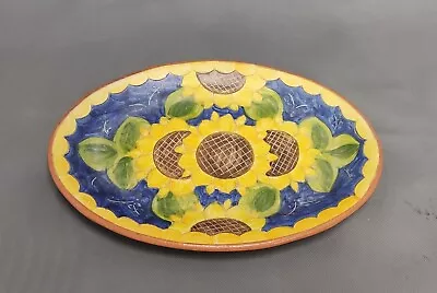 Buy Loule Sunflowers Platter Pottery Alvarve Portugal • 6.99£