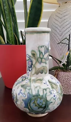 Buy VTG-SCHIARON Hand Made Venetian Italian Vase Blue Floral Decanter 11  Italy • 28.82£