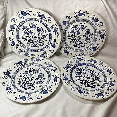 Buy J & G Meakin Blue Nordic Classic England Ironstone Dinner Plate 10” • 43.16£