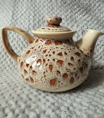 Buy Vintage Antique Fosters Pottery Honeycomb Blond Teapot With Lid Immaculate • 22£