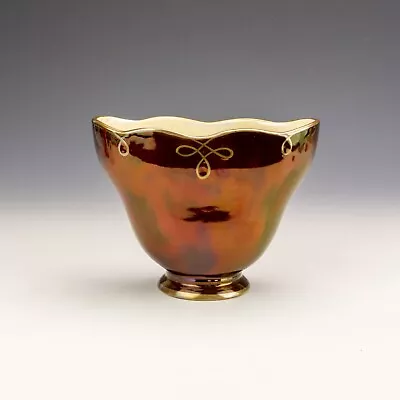 Buy Carlton Ware Pottery - Lustre & Rouge Royale Vase - Art Deco • 14.99£