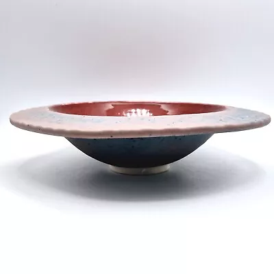 Buy The Friars Aylesford Priory Brutalist Red Bowl Hand Crafted Studio Ceramics • 24£
