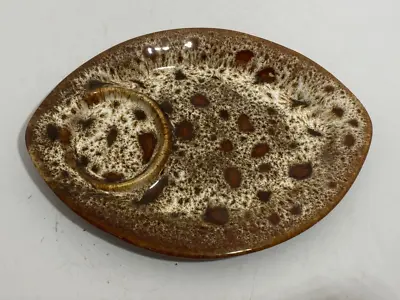 Buy Fosters Pottery Cornwall England Plate Tray Oval Plate For Cup And Dessert #RA • 2.99£