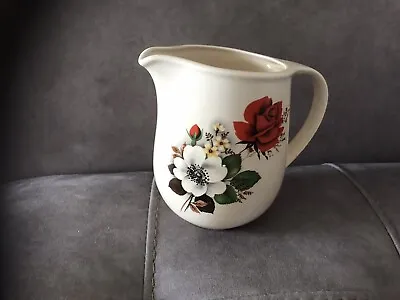 Buy Vintage Romanian Ceramic Jug With Flower Print Made In Romania • 6.50£