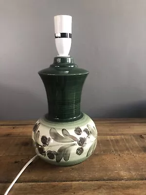 Buy Vintage Green Ceramic Jersey Pottery Lamp • 22£