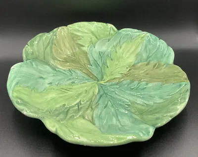Buy Vintage Italian Pottery Bassano Lettuce  Leaf Bowl • 26.96£