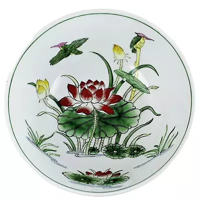 Buy Nora Fenton Design Hand Decorated Decorative Bowl Water Lily Birds • 15.37£