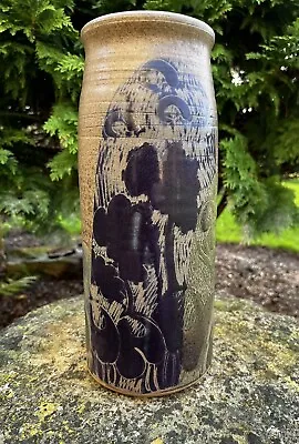 Buy Diana Worthy Crich Studio Art Pottery Large Vase Umbrella Wine Cooler 30 Cm High • 65£