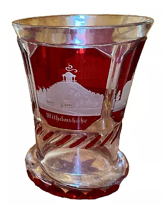 Buy Antique Biedermeier Bohemian Glass Goblet 19th.c. • 150£