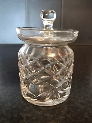 Buy Vintage Crystal Condiment Jar  • 7.50£