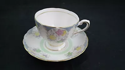 Buy Tuscan Fine English Bone China Cup/sauce Set Pink Floral Pattern Made In England • 11.39£