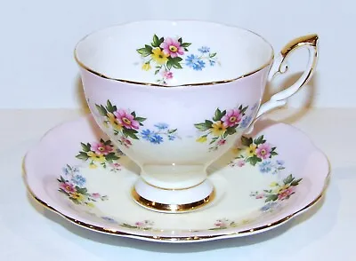 Buy Royal Standard England Fine Bone China Pink Floral & Gold Tea Cup & Saucer • 36.85£